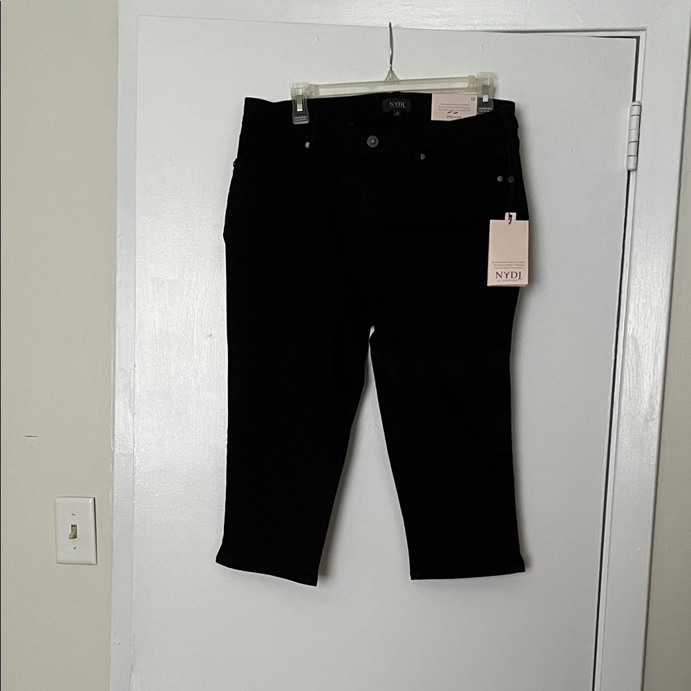 NYDJ Women's Cropped Black Jeans